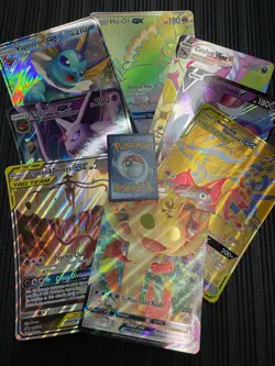 Pokemon TCG 5 Card Jumbo Lot - Oversized Mega EX GX V Rainbow and more! - Image 2