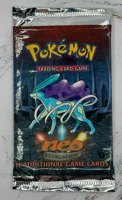 POKEMON NEO REVELATION 1st EDITION SEALED PACK WITH CARDS - SUICUNE ART - Image 3