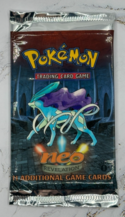 POKEMON NEO REVELATION 1st EDITION SEALED PACK WITH CARDS - SUICUNE ART - Image 5
