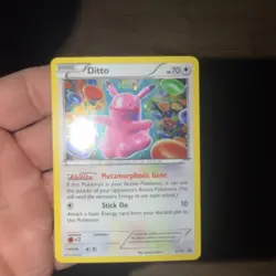 Pokemon TCG Ditto XY40 Holo Black Star Promos Card Near Mint 2015 - Image 1