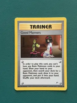 Good Manners 111/132 - Gym Heroes - WOTC Pokemon CARD - Image 1