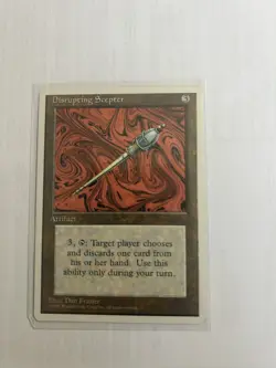 Disrupting Scepter R Fourth Edition MTG Magic the Gathering Card - Image 1