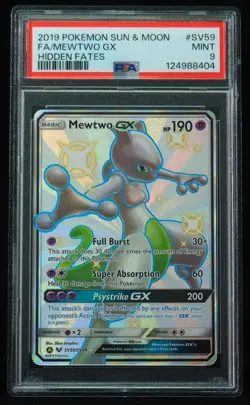 Mewtwo GX SV59 PSA 9 Hidden Fates Pokemon Card, Multiple Available - Image 4