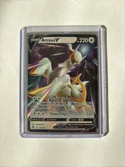 Pokemon TCG Arceus v 122/172 SWSH Brilliant Stars Ultra Rare Card NM Condition - Image 1