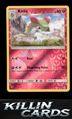 Reverse Holofoil Kirlia 140/214 Pokemon Uncommon SM - Lost Thunder Card NM - Image 1