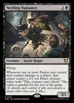1x Nettling Nuisance - NM - Wilds of Eldraine Commander - SPARROW MAGIC - Image 1