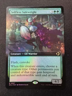 Selfless Safewright - Extended Art FOIL - MTG #367 - Lorwyn Eclipsed - - NM - Image 1