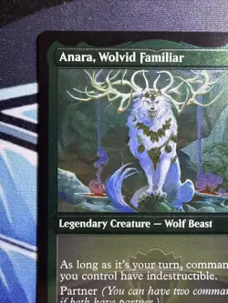 Anara, Wolvid Familiar (Foil Etched) Commander Legends Foil #577 - Image 3