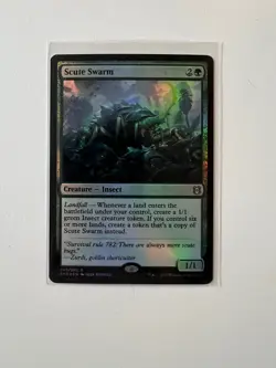 Near Mint x 1 Scute Swarm - Retail - Foil Magic Promos - FOIL - Image 1