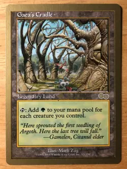GOLD BORDER Gaea's Cradle English World Championships Deck mtg NM - Image 1