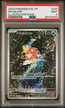 2023 Pokemon French Pal Fr-Paldea Evolved #203 Magikarp Illustration Rare PSA 9 - Image 1