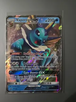 Vaporeon GX SM172 Sun & Moon Black Star Promo NM POKEMON Holo - Image 1