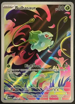 Pokemon TCG Bulbasaur 133/132 Illustration Rare - Mega Evolution - Pack Fresh ✅ - Image 1