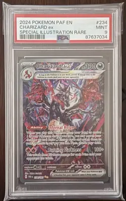 2024 POKEMON PAF EN-PALDEAN FATES SPECIAL ILLUSTRATION RARE CHARIZARD EX PSA 9 - Image 1