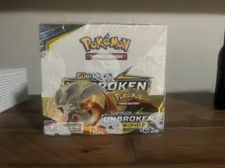 POKEMON SUN & MOON UNBROKEN BONDS FACTORY SEALED 36 PACK BOOSTER BOX IN CASE - Image 1