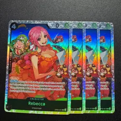 4x Rebecca OP05-091 SR - One Piece TCG English Playset Near Mint PRB-02 - Image 1