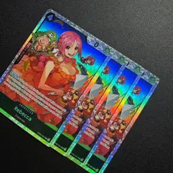 4x Rebecca OP05-091 SR - One Piece TCG English Playset Near Mint PRB-02 - Image 2