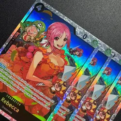 4x Rebecca OP05-091 SR - One Piece TCG English Playset Near Mint PRB-02 - Image 3