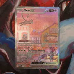 Mew ex SVP 053 Pokemon TCG Scarlet Violet 151 Black Star Promo Full Art Card - Image 2