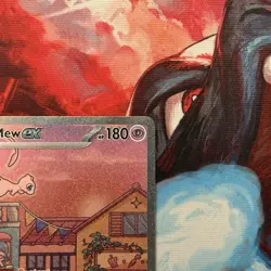 Mew ex SVP 053 Pokemon TCG Scarlet Violet 151 Black Star Promo Full Art Card - Image 4