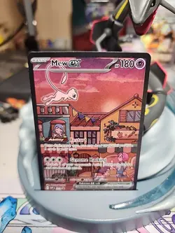 Mew ex SVP 053 Pokemon TCG Scarlet Violet 151 Black Star Promo Full Art Card - Image 1