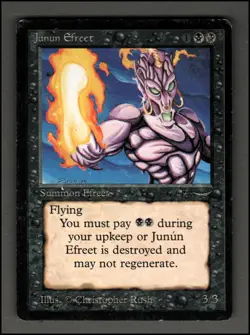Junun Efreet Magic mtg Heavy Play, English Arabian Nights x1 - Image 1