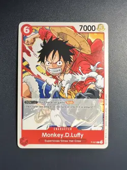 Monkey.D.Luffy (Super Pre-Release) [Participant] P-001 One Piece Tournament Card - Image 1