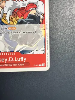 Monkey.D.Luffy (Super Pre-Release) [Participant] P-001 One Piece Tournament Card - Image 5