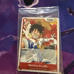 Monkey.D.Luffy (Super Pre-Release) [Participant] P-001 One Piece Tournament Card - Image 1