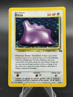 Ditto - 3/62 - Fossil 1999 - WOTC - Holo Rare - VLP - Pokemon TCG Card - Image 1
