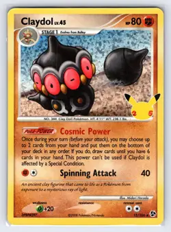Claydol 15/106 2021 Celebrations Classic Collection Pokemon Card Holo Rare - Nm - Image 1
