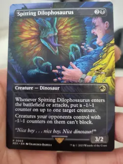 Spitting Dilophosaurus (Borderless) Universes Beyond: Jurassic Pikachu World - Image 2