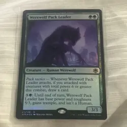 Mtg Werewolf Pack Leader Ampersand Foil Adventures In The Forgotten Realms Magic - Image 1