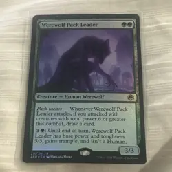 Mtg Werewolf Pack Leader Ampersand Foil Adventures In The Forgotten Realms Magic - Image 2