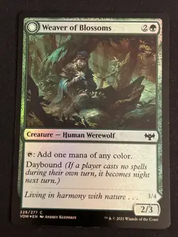 1x Foil Weaver of Blossoms (226) nnistrad Crimson Vow LP MTG Magic x1 MKE - Image 1