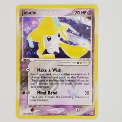 Pokemon TCG Jirachi Holo Rare Card Hidden Legends 8/101 LP - Image 1