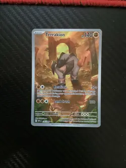 Pokemon TCG Terrakion 135/086 - Illustration Rare SV: White Flare English NM- - Image 1