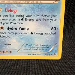 Pokemon - Blastoise - 31/149 (Non-Holo) - BW Boundaries Crossed - Rare MP - Image 5