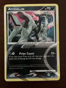 Pokemon TCG Arceus AR1 Holo Rare Platinum 2009 LP Condition - Image 1
