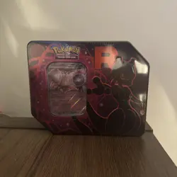 Pokemon TCG Destined Rivals Team Rocket Tin Mewtwo EX BRAND NEW SEALED IN HAND! - Image 1