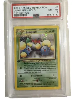 Pokemon 2001 TCG Neo Revelation - Jumpluff 9/64 FIRST EDITION PSA GRADED 8 - Image 1