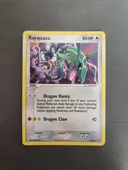 2005 Pokemon EX Emerald TTG, Rayquaza 9/106, Holo, Double Swirl - Image 1