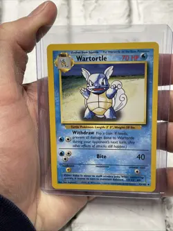 Pokemon TCG Pokemon Base Set Wartortle Uncommon Non-Holo 42/102 Vintage NM/MT - Image 1