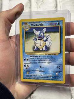 Pokemon TCG Pokemon Base Set Wartortle Uncommon Non-Holo 42/102 Vintage NM/MT - Image 2