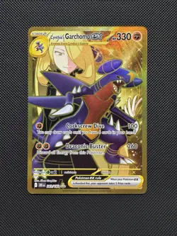 Pokemon TCG Cynthia’s Garchomp ex 241/182 SV10: Destined Rivals Hyper Rare NM-LP - Image 1