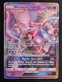 Mewtwo GX SM196 SM Promos Pokemon TCG NM - Image 1