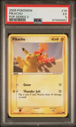Pikachu - 16/17 - POP Series 2 - Pokemon TCG - PSA 5 - Image 1