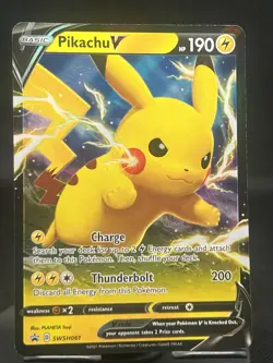 Pokemon TCG Pikachu V SWSH061 Sword & Shield Promo NM - Image 1