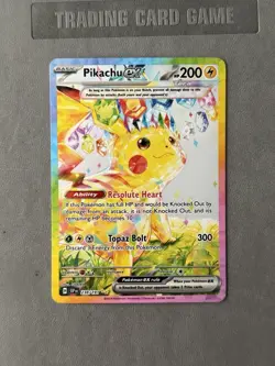 Pokemon Pikachu ex 238/191 Sv08: Surging Sparks Special Illustration Rare - Image 1