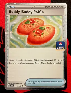 Buddy-Buddy Poffin 144/162 Gym Asia English Cosmo Holo - Pokemon TCG Temporal F - Image 1